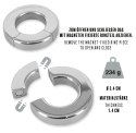 Rebel Magnetyczny Pierścień Stalowy 234g Srebrny O34mm Noszak Kulowy