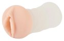 Stroker Model Classic - Poręczna maszyna intymna, otwarty tył, transparentna, 14 cm