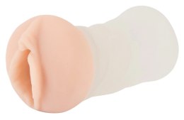 Stroker Model Classic - Poręczna maszyna intymna, otwarty tył, transparentna, 14 cm