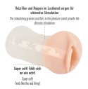 Stroker Model Classic - Poręczna maszyna intymna, otwarty tył, transparentna, 14 cm
