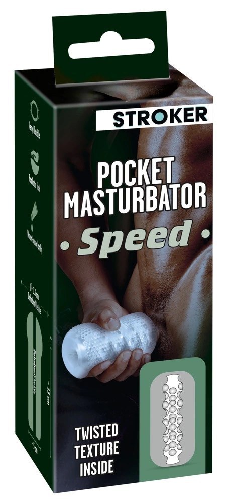 Stroker Speed przezroczysty model intymny kieszonkowy TPE 13 cm Stroker Speed przezroczysty model intymny kieszonkowy TPE 13 cm