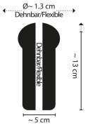 Stroker Speed przezroczysty model intymny kieszonkowy TPE 13 cm
