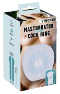 Stroker Transparentny System Intymny z Pierścieniem 15,5 cm TPE