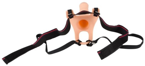 You2Toys Duży model silikonowy na pasku, przedłużenie 6 cm, czarny You2Toys Duży model silikonowy na pasku, przedłużenie 6 cm, czarny
