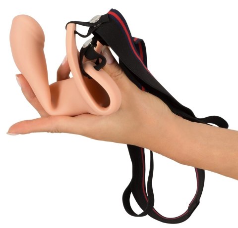 You2Toys Duży model silikonowy na pasku, przedłużenie 6 cm, czarny You2Toys Duży model silikonowy na pasku, przedłużenie 6 cm, czarny