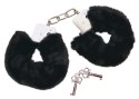 Bad Kitty Kajdanki z Pluszową Osłoną Czarny 28 cm