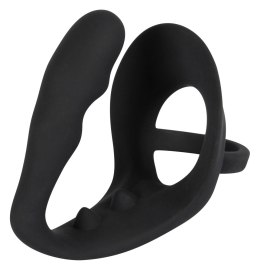 Black Velvets Pierścień z korkiem do punktu P, silikonowy, czarny