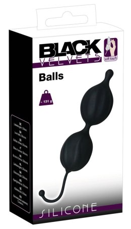 Black Velvets Piłeczki treningowe z obciążeniem, silikon, 131g, czarne