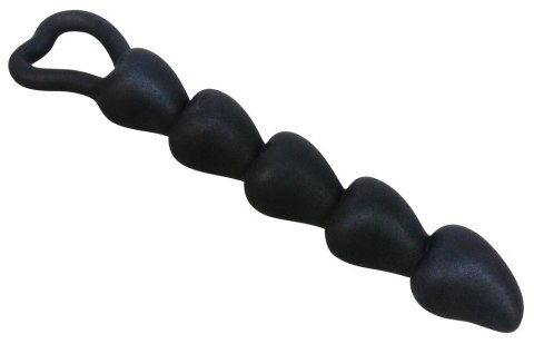 Black Velvets Seria Heart Czarna Sznur Koralikow Silikonowych 18,5cm Black Velvets Seria Heart Czarna Sznur Koralikow Silikonowych 18,5cm