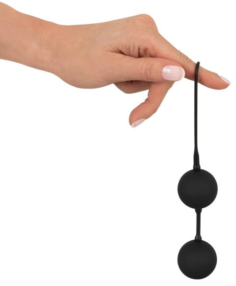 Black Velvets kulki trenujące z pętelką, czarne, 54g, silikon Black Velvets kulki trenujące z pętelką, czarne, 54g, silikon