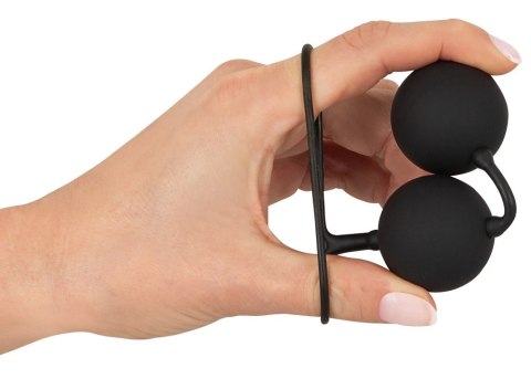 Black Velvets kulki trenujące z pętelką, czarne, 54g, silikon Black Velvets kulki trenujące z pętelką, czarne, 54g, silikon