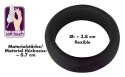 Black Velvets pierścień anatomiczny duży 3,8 cm czarny silikonowy