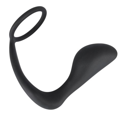 Black Velvets pierścień intymny z aplikatorem prostaty, silikonowy Black Velvets pierścień intymny z aplikatorem prostaty, silikonowy
