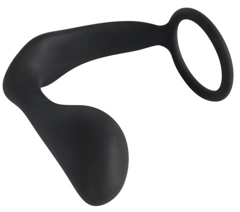 Black Velvets pierścień intymny z aplikatorem prostaty, silikonowy Black Velvets pierścień intymny z aplikatorem prostaty, silikonowy