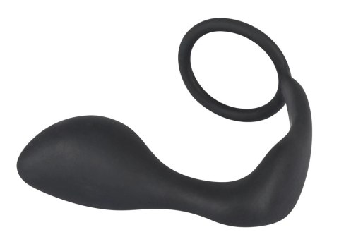 Black Velvets pierścień intymny z aplikatorem prostaty, silikonowy Black Velvets pierścień intymny z aplikatorem prostaty, silikonowy