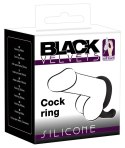 Black Velvets silikonowy pierścień z anatomiczną nasadką 6,2 cm czarny