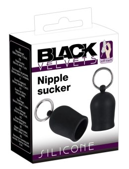 Black Velvets zestaw przyssawek anatomicznych do brodawek 2 szt. czarne