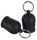 Black Velvets zestaw przyssawek anatomicznych do brodawek 2 szt. czarne