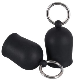 Black Velvets zestaw przyssawek anatomicznych do brodawek 2 szt. czarne
