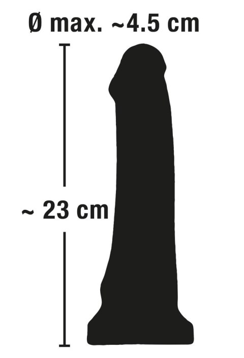 European Lover czarne 23 cm model z przyssawką PVC European Lover czarne 23 cm model z przyssawką PVC