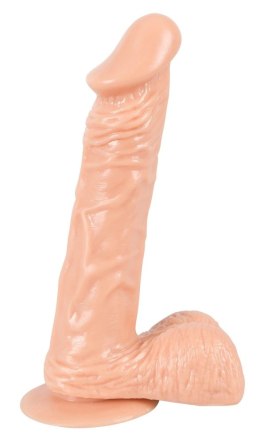 European Lover model z przyssawką, jasny beż, 22,5 cm
