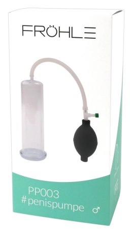 FROHLE PP003 Transparentna pompa prożniowa L 20cm, system kulowy