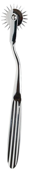 Fetish Collection Srebrny Pin Wheel metalowy 17 cm stalowy uchwyt