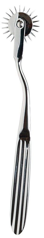 Fetish Collection Srebrny Pin Wheel metalowy 17 cm stalowy uchwyt Fetish Collection Srebrny Pin Wheel metalowy 17 cm stalowy uchwyt