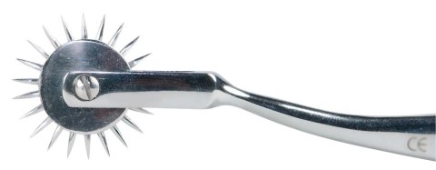 Fetish Collection Srebrny Pin Wheel metalowy 17 cm stalowy uchwyt Fetish Collection Srebrny Pin Wheel metalowy 17 cm stalowy uchwyt