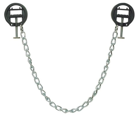 Fetish Collection łańcuch metalowy z regulowanymi zaciskami śrubowymi Fetish Collection łańcuch metalowy z regulowanymi zaciskami śrubowymi
