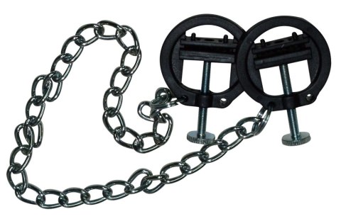 Fetish Collection łańcuch metalowy z regulowanymi zaciskami śrubowymi Fetish Collection łańcuch metalowy z regulowanymi zaciskami śrubowymi