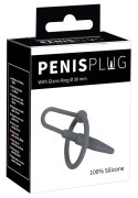 Mystim Dilator 2w1 Pierścień z Rozszerzaczem Silikonowy Czarny 6,2cm