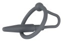 Mystim Dilator 2w1 Pierścień z Rozszerzaczem Silikonowy Czarny 6,2cm