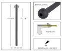 Mystim Dilator Black Ball silikonowy ekspander anatomiczny 11,8 cm