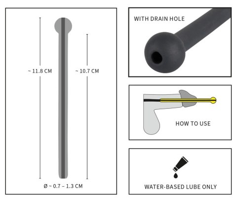 Mystim Dilator Black Ball silikonowy ekspander anatomiczny 11,8 cm Mystim Dilator Black Ball silikonowy ekspander anatomiczny 11,8 cm
