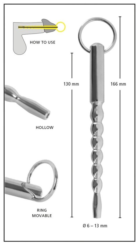 Mystim Dilator ze Stali Nierdzewnej z Pierścieniem, 13 cm, Srebrny Mystim Dilator ze Stali Nierdzewnej z Pierścieniem, 13 cm, Srebrny