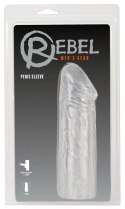 Rebel Transparentny Pokrowiec Intymny +5cm Model Anatomiczny TPE 19cm