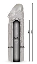 Rebel Transparentny Pokrowiec Intymny +5cm Model Anatomiczny TPE 19cm