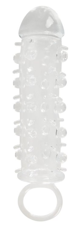 You2Toys Crystal - Transparentna nakładka z wypustkami i pierścieniem 11 cm