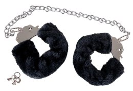 You2Toys Kajdanki Metalowe z Pluszowymi Osłonami 44cm Czarny