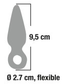 You2Toys Korek z uchwytem na palec przezroczysty TPR 9,5 cm