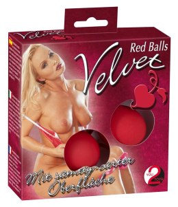 You2Toys Kulki treningowe Velvet Touch czerwone 56g, O3,5cm