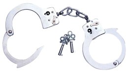 You2Toys Metalowe kajdanki z łańcuszkiem i podwojnym zamkiem