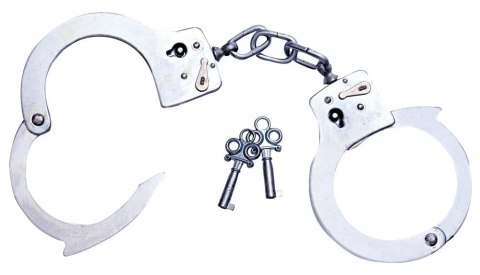 You2Toys Metalowe kajdanki z łańcuszkiem i podwojnym zamkiem You2Toys Metalowe kajdanki z łańcuszkiem i podwojnym zamkiem