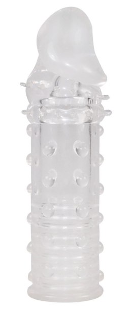 You2Toys Power Sleeve Transparent - Nakładka intymna, TPE, 16 cm