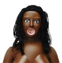 You2Toys Tyra lalka pneumatyczna 152 cm ciemna karnacja 3D twarz