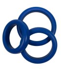 You2Toys Zestaw 3 silikonowych pierścieni elastycznych niebieskich