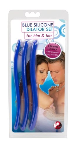 You2Toys Zestaw elastycznych rozszerzaczy silikonowych 3 rozmiary, niebieski