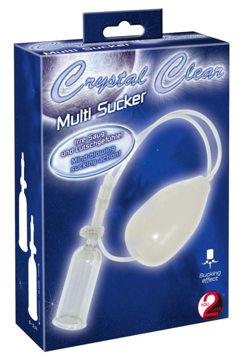 Crystal Clear Multi Sucker - zestaw pompki prożniowej do sutkow i miejsc intymnych Crystal Clear Multi Sucker - zestaw pompki prożniowej do sutkow i miejsc intymnych