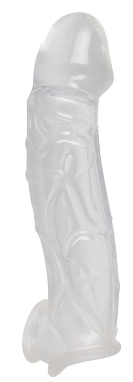 Crystal Clear Transparent Rękaw Wydłużający z Mankietem 23 cm TPE